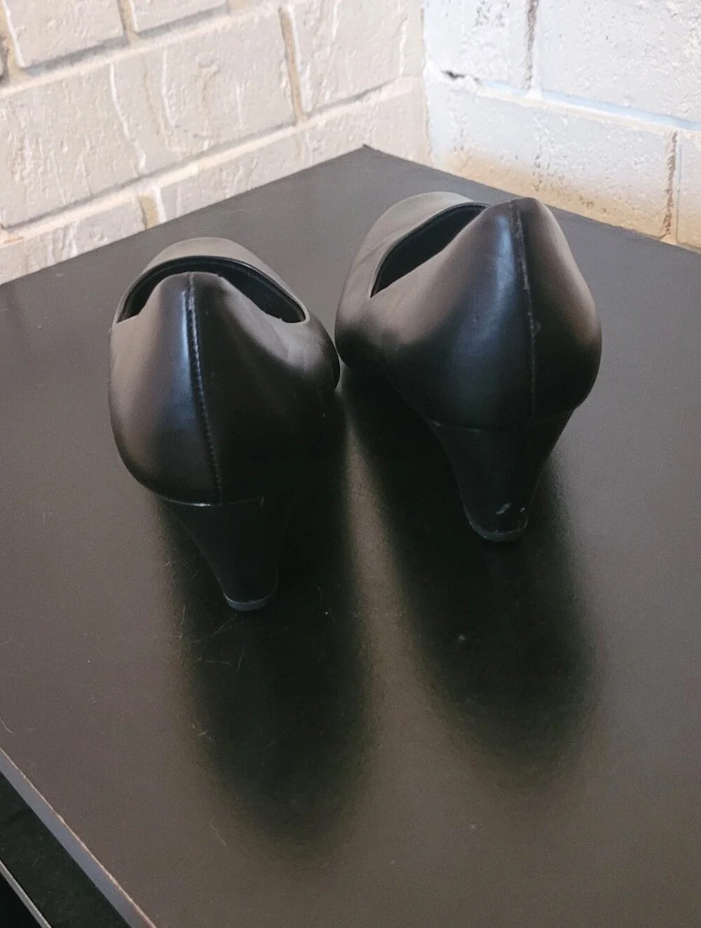 Comfort Plus by Predictions Women’s Black Wedge Heels Pump Shoes Size 8